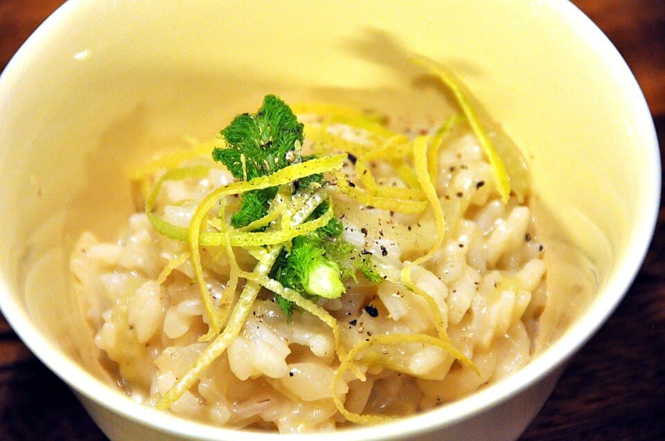 Spinach risotto