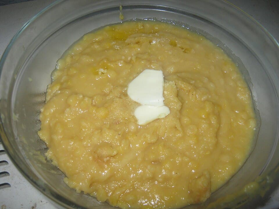 Pea purée