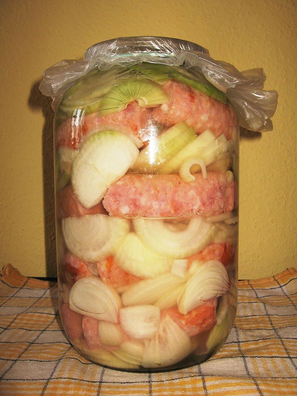 Utopenci (pickled sausages in vinegar brine)