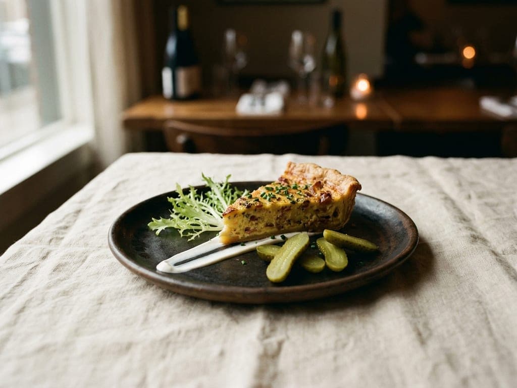 Quiche Lorraine — The wine-bar plate