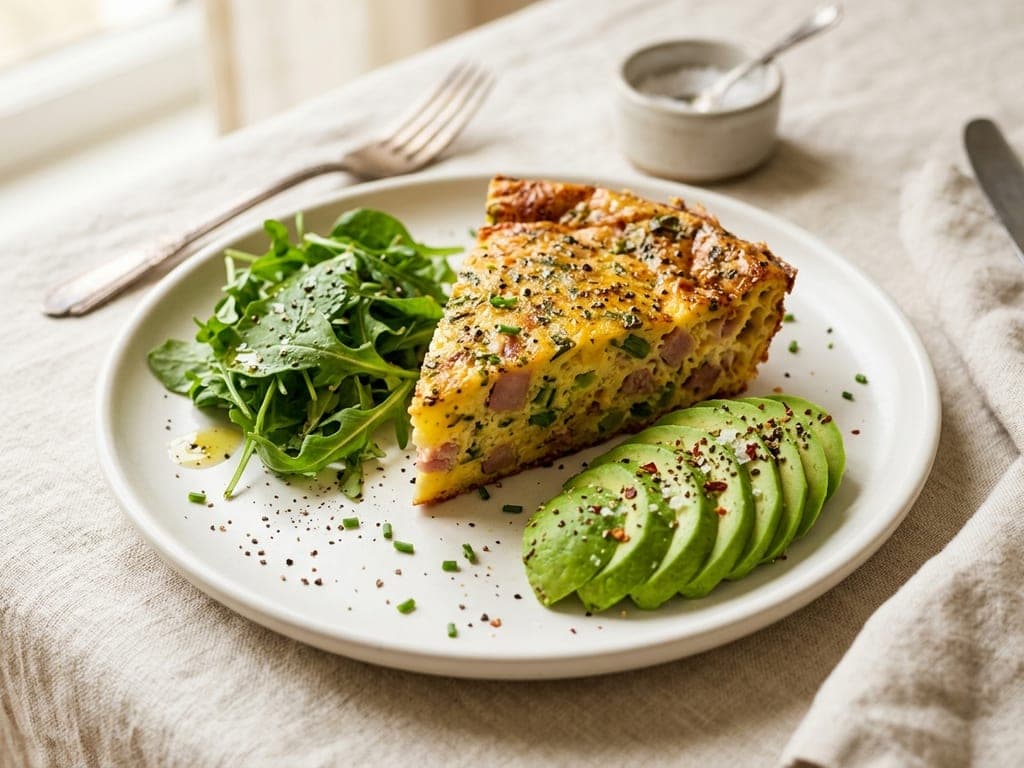 Crustless quiche — The clean wedge