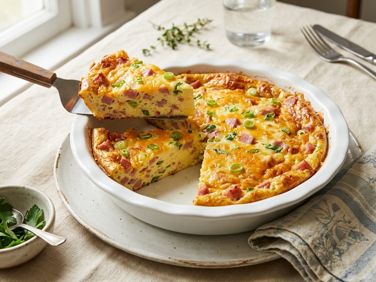 Crustless quiche