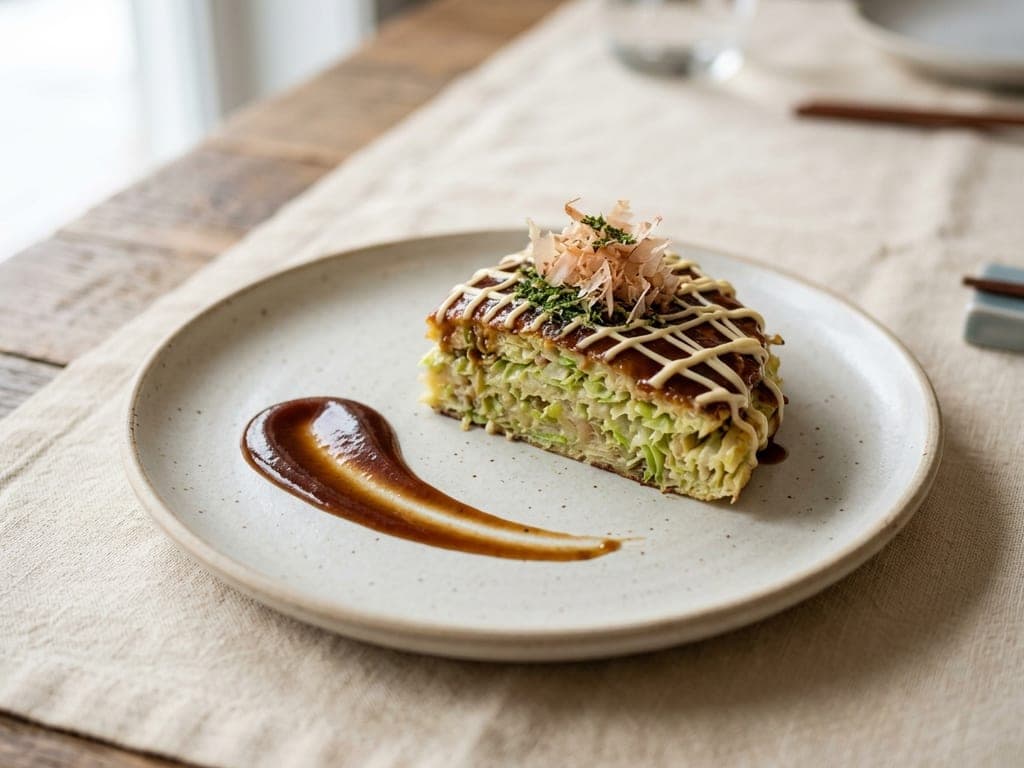 Okonomiyaki — The single wedge