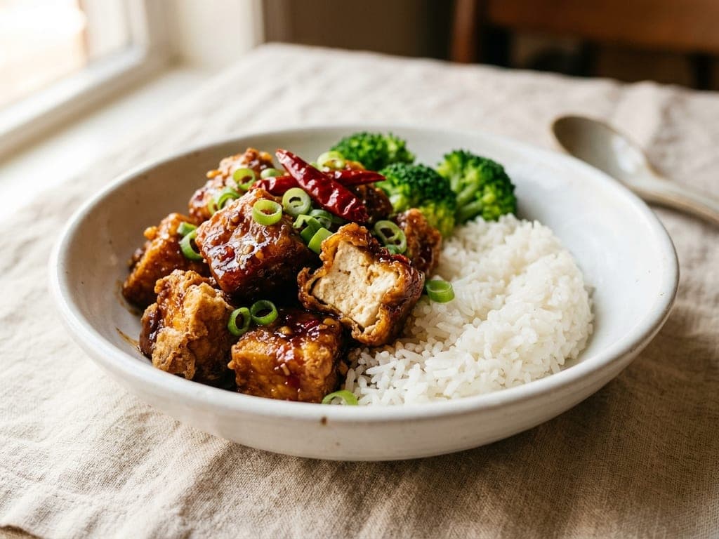 General Tso's Tofu — The takeout plate, plant edition