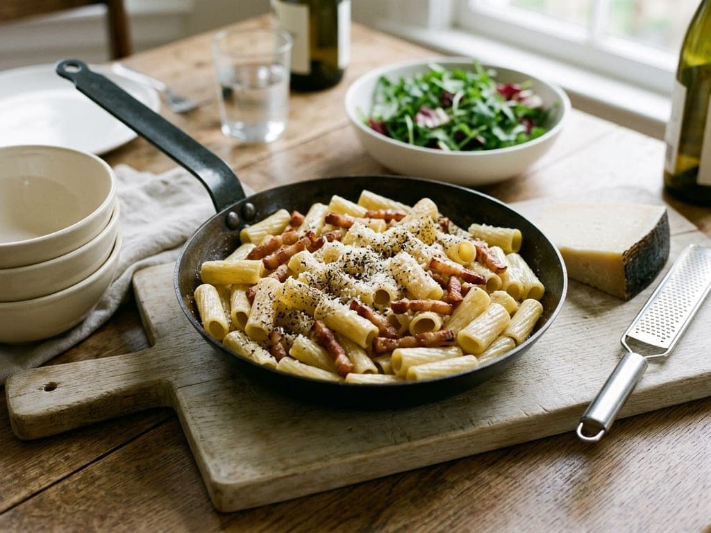 Pasta alla Gricia — The skillet to the table