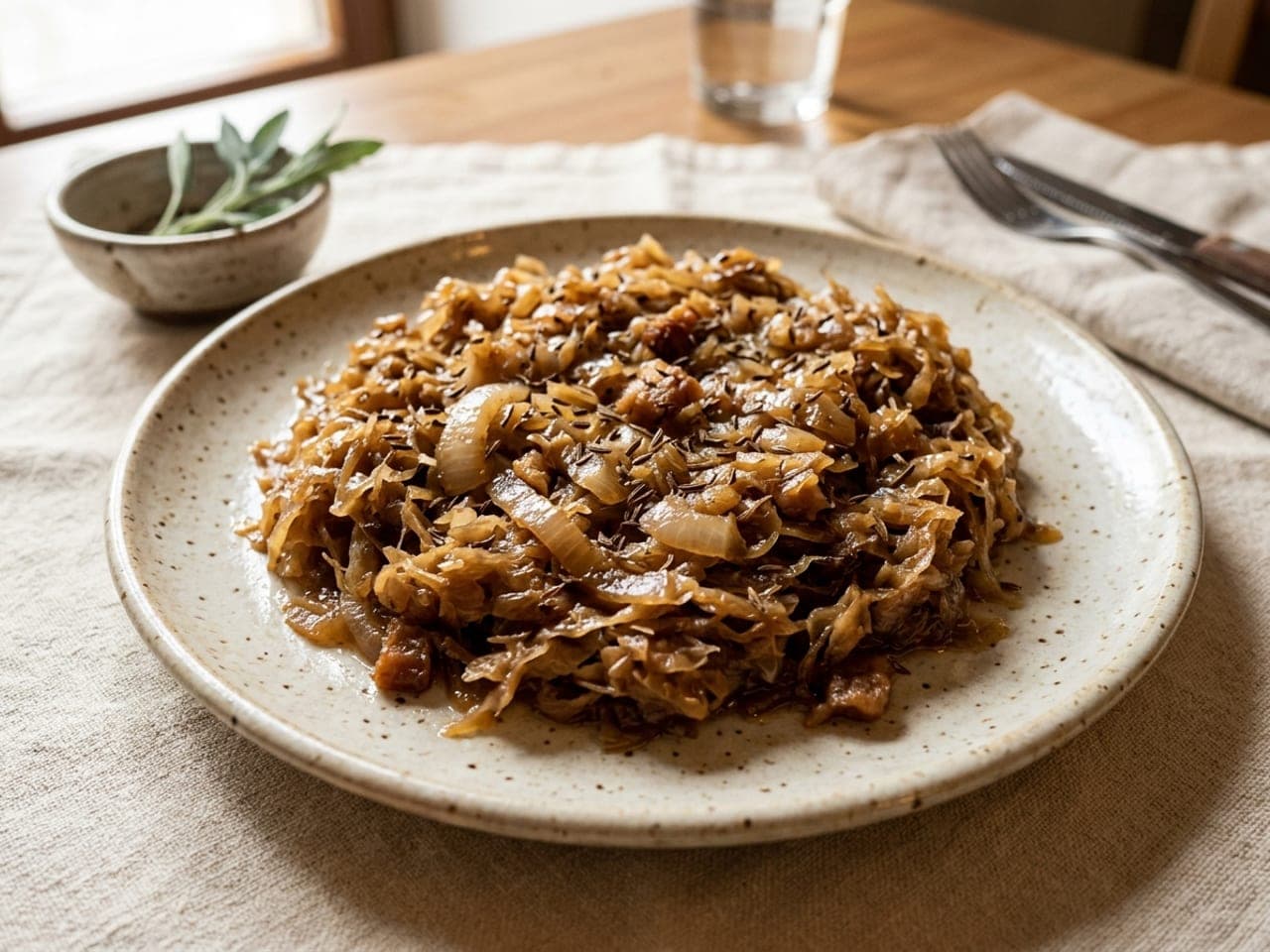 Braised cabbage