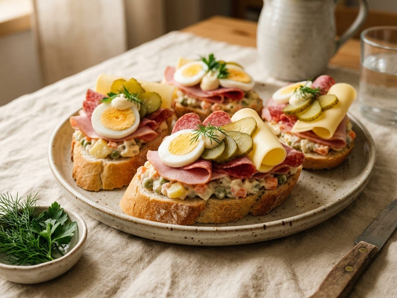 Open-faced sandwiches (Chlebíčky)