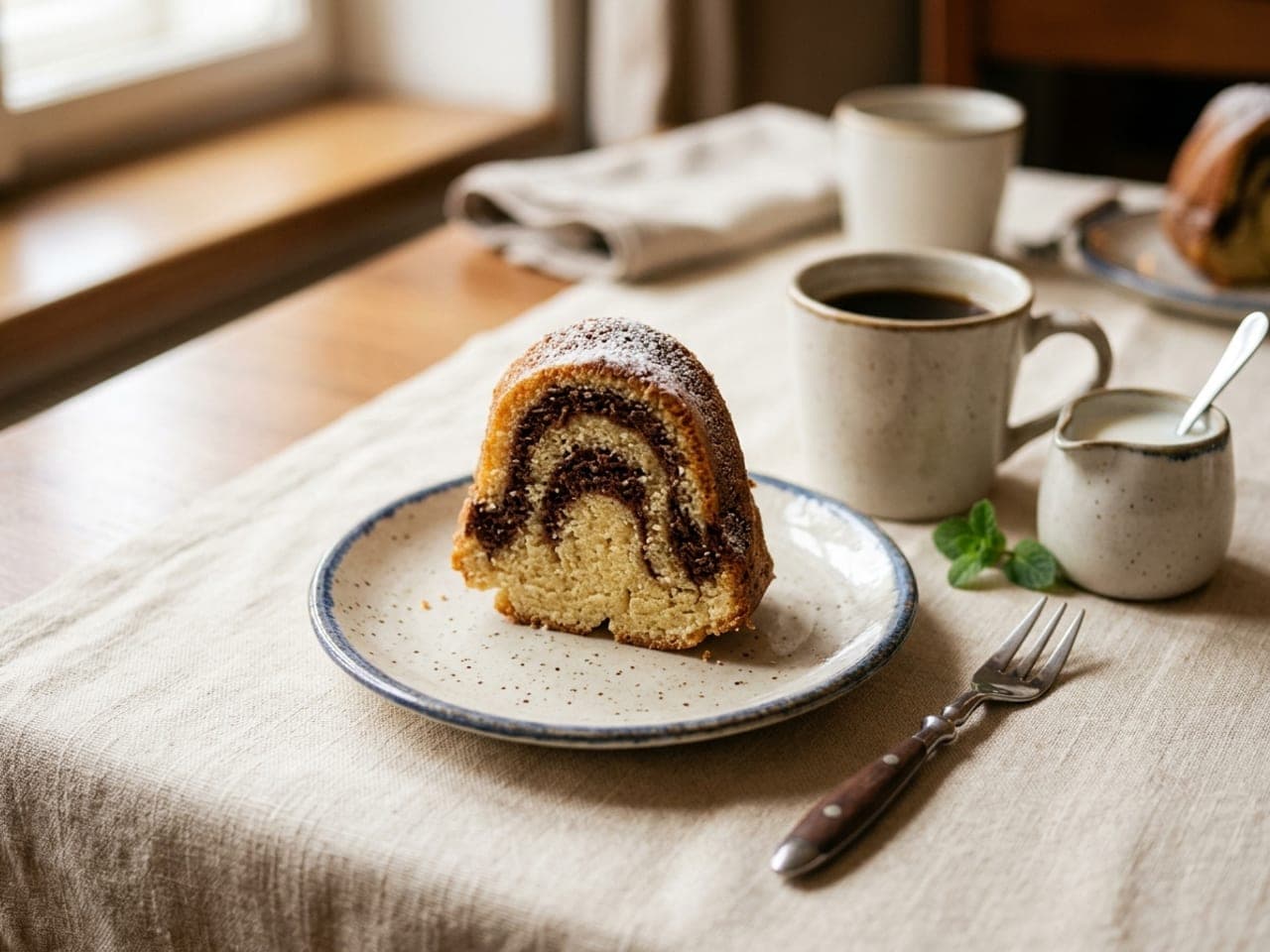 Bábovka (marble bundt cake)
