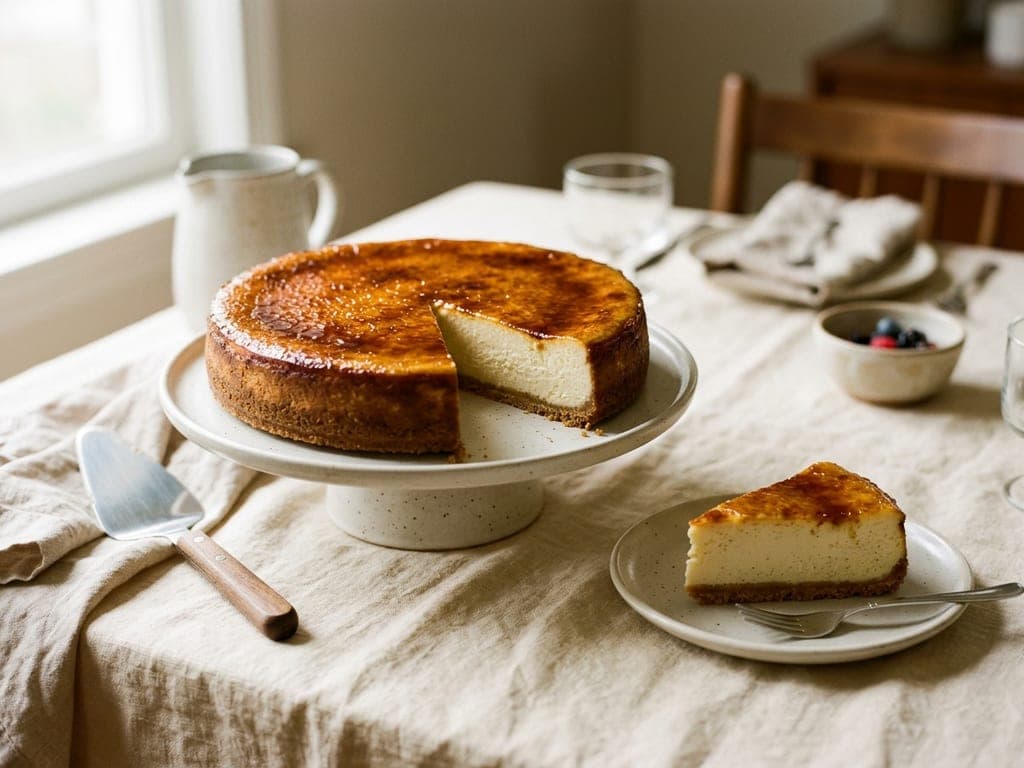 Crème brûlée cheesecake — The table moment