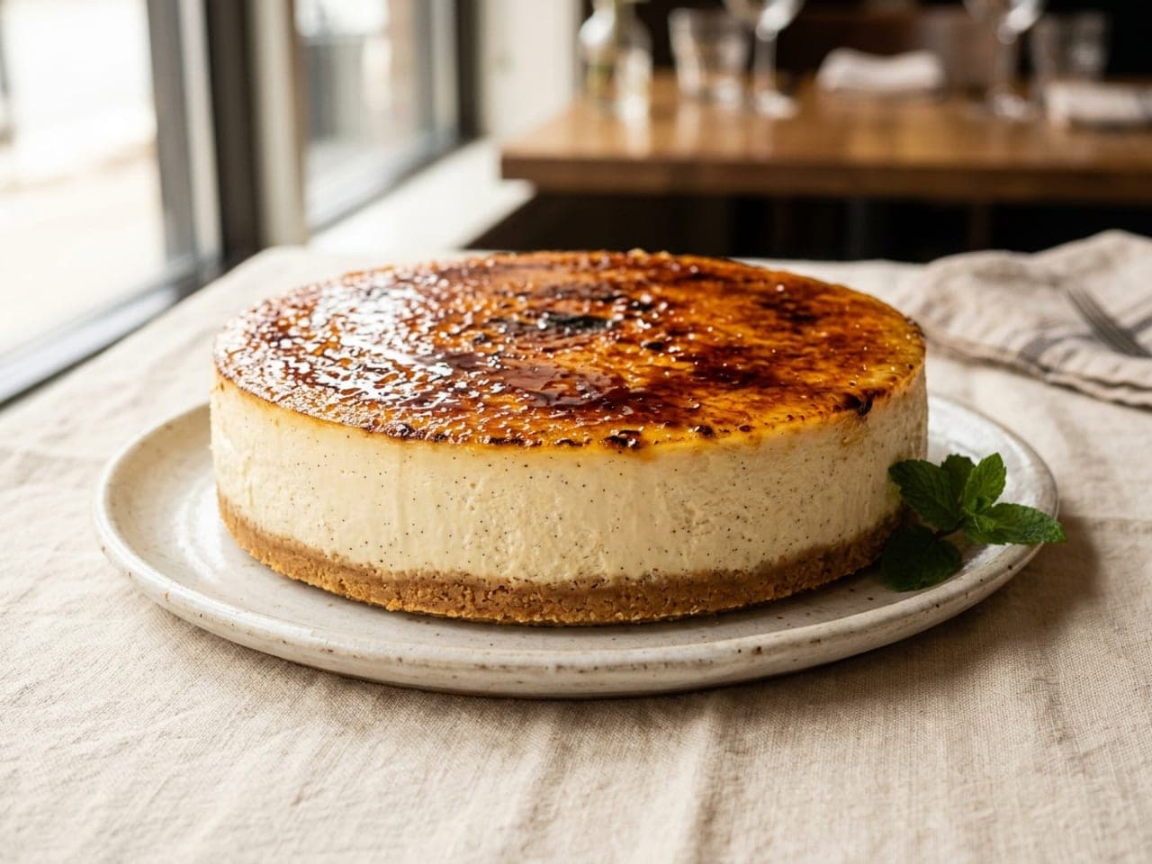 Crème brûlée cheesecake