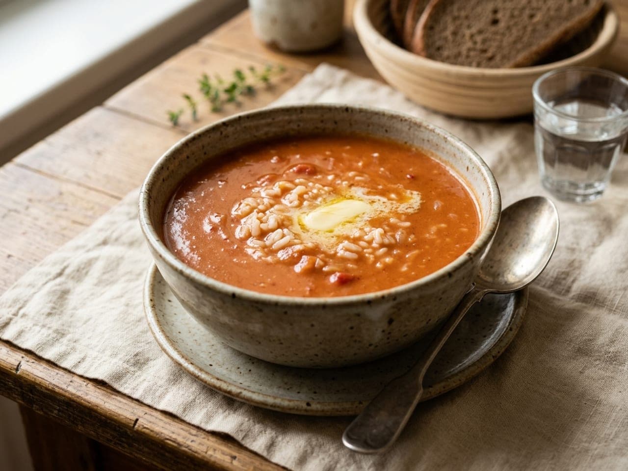 Cream of tomato soup