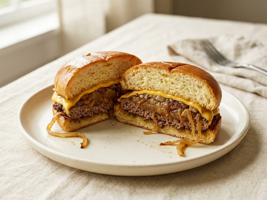 Oklahoma onion burger — The half-pair