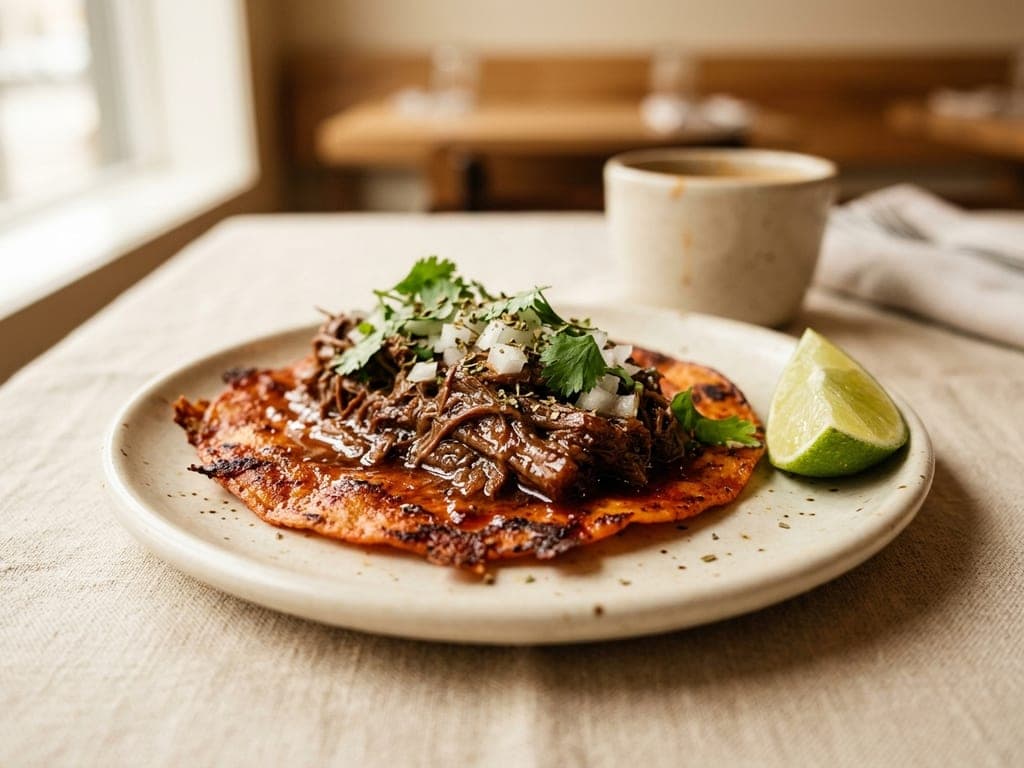 Birria tacos — The open taco