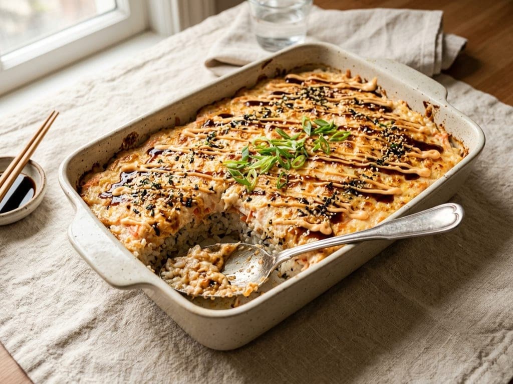 Sushi bake — The golden pan
