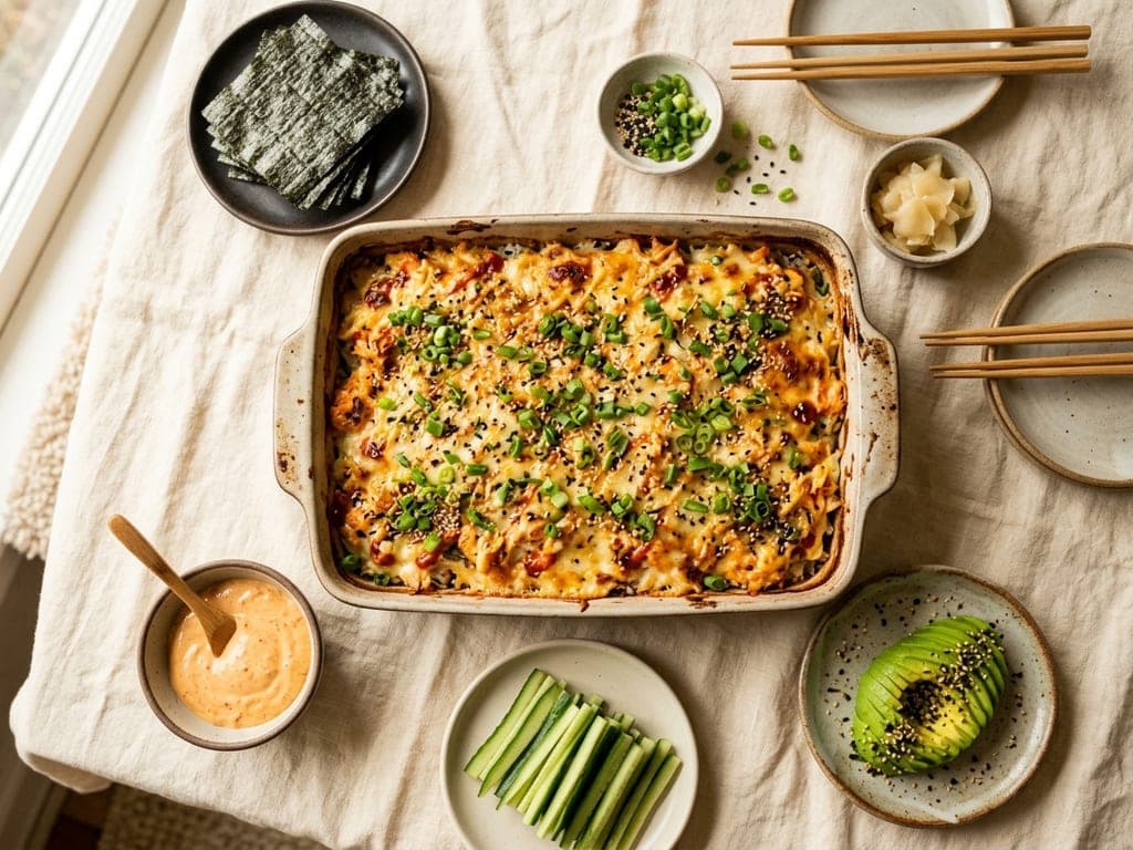 Sushi bake — The potluck spread