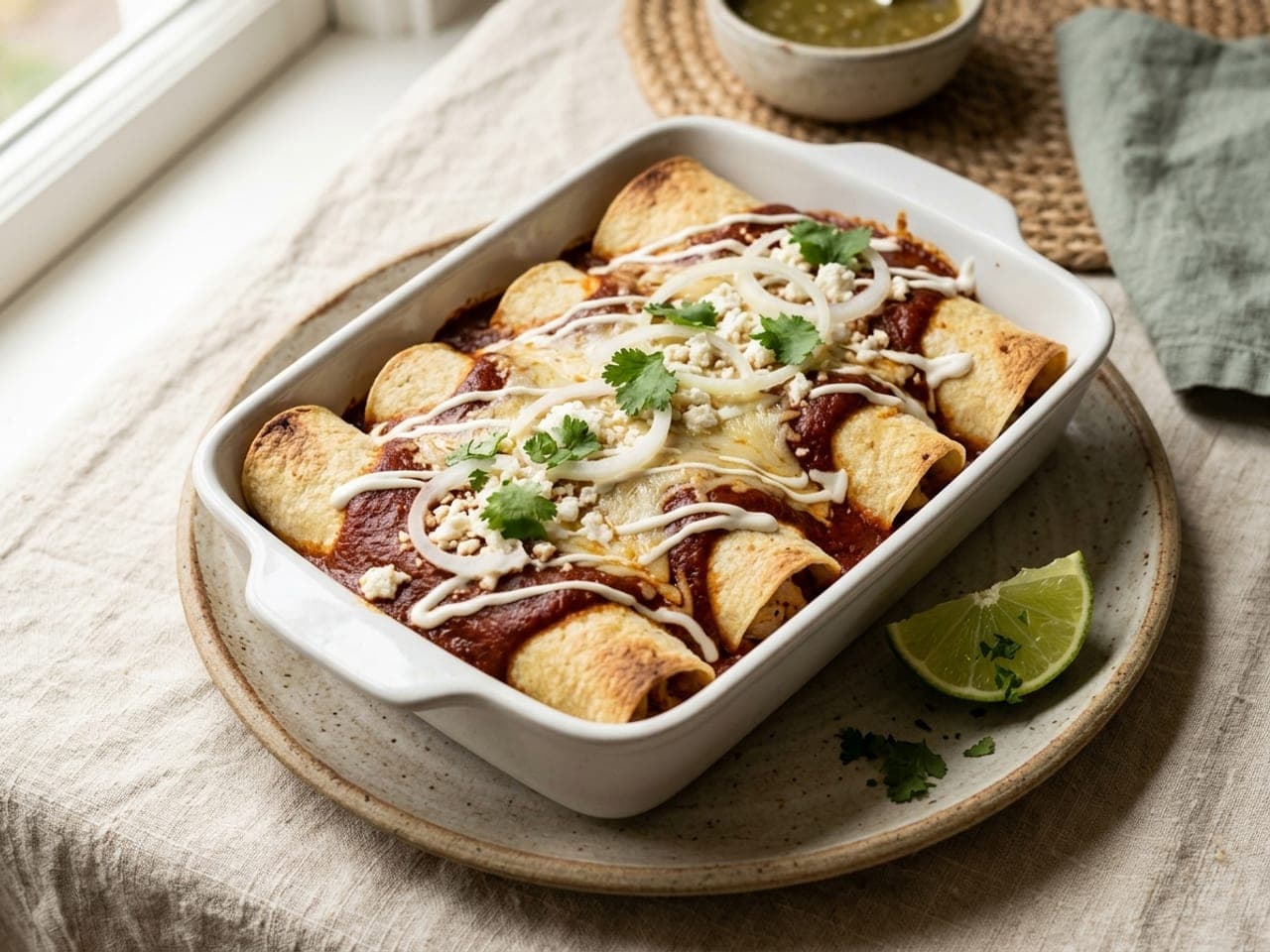 Chicken enchiladas