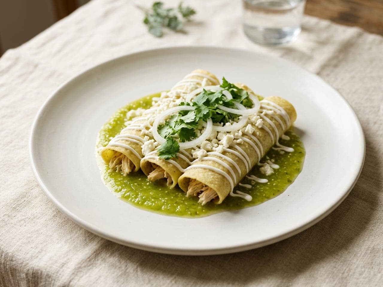 Enchiladas verdes