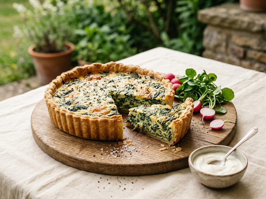 Spinach quiche — The garden board