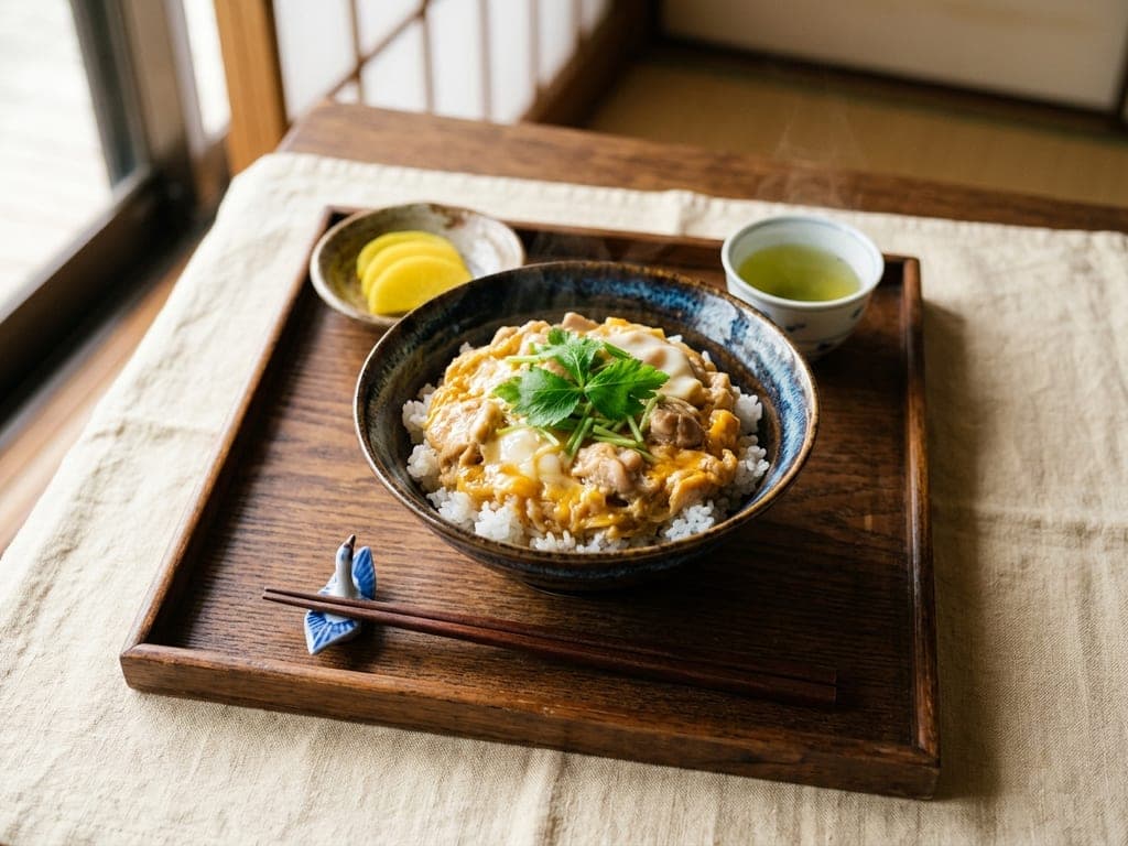Oyakodon — The teishoku tray
