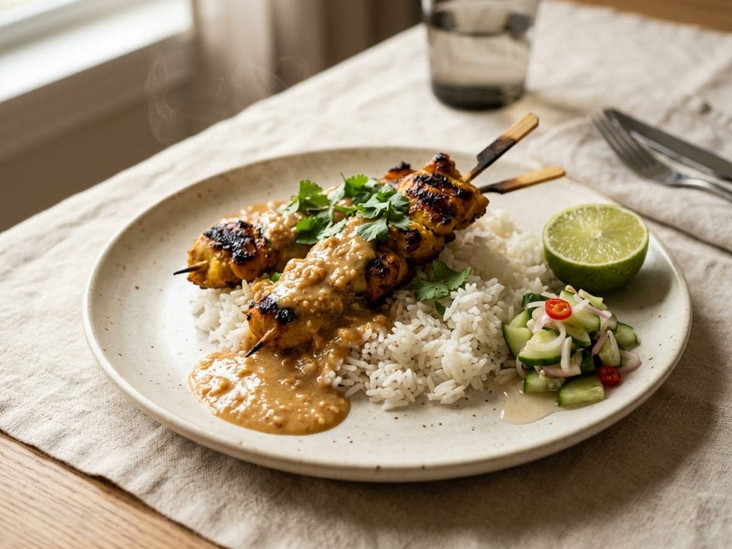 Chicken Satay — The rice dinner