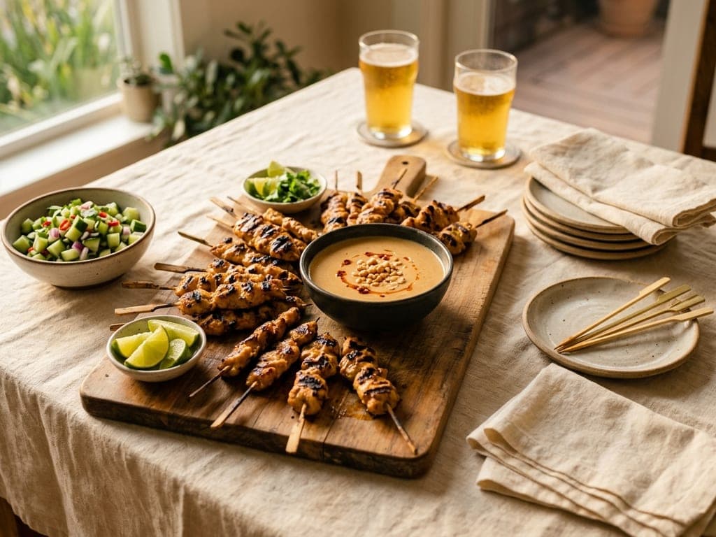 Chicken Satay — The party spread