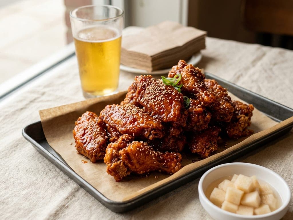 Korean Fried Chicken — The chimaek spread