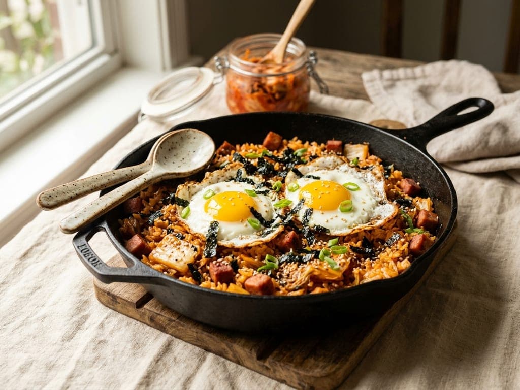 Kimchi Fried Rice — The skillet, straight to the table