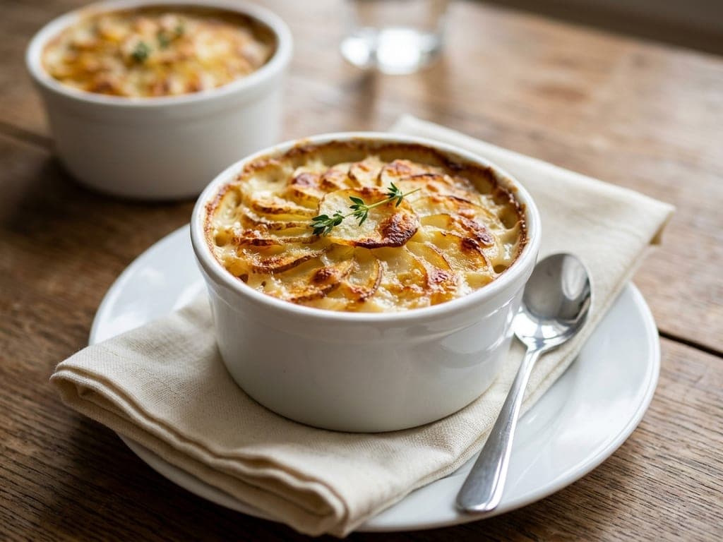 Scalloped Potatoes — Individual ramekin gratins