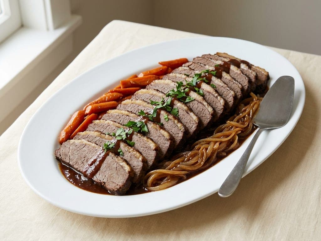 Brisket — Holiday platter: the brisket, reassembled