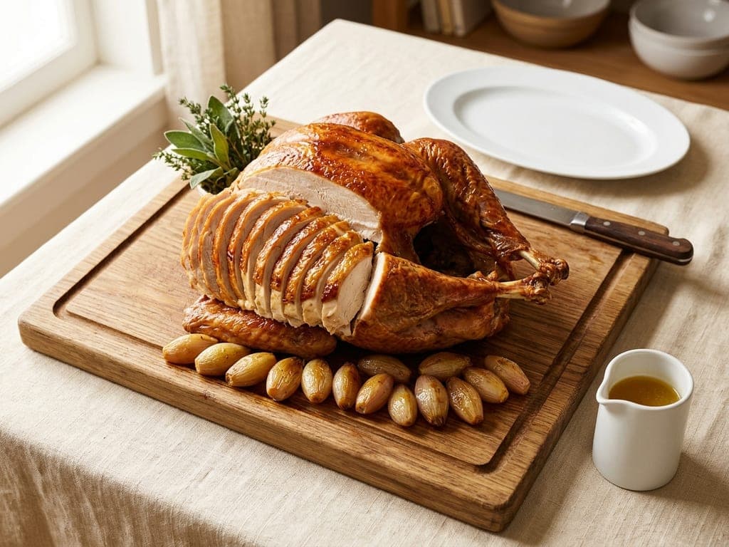 Roast Turkey — The carving-board centerpiece