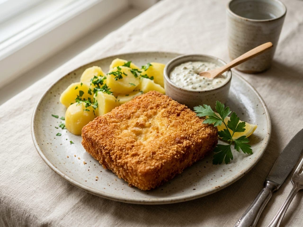 Fried breaded cheese (Smažený sýr)