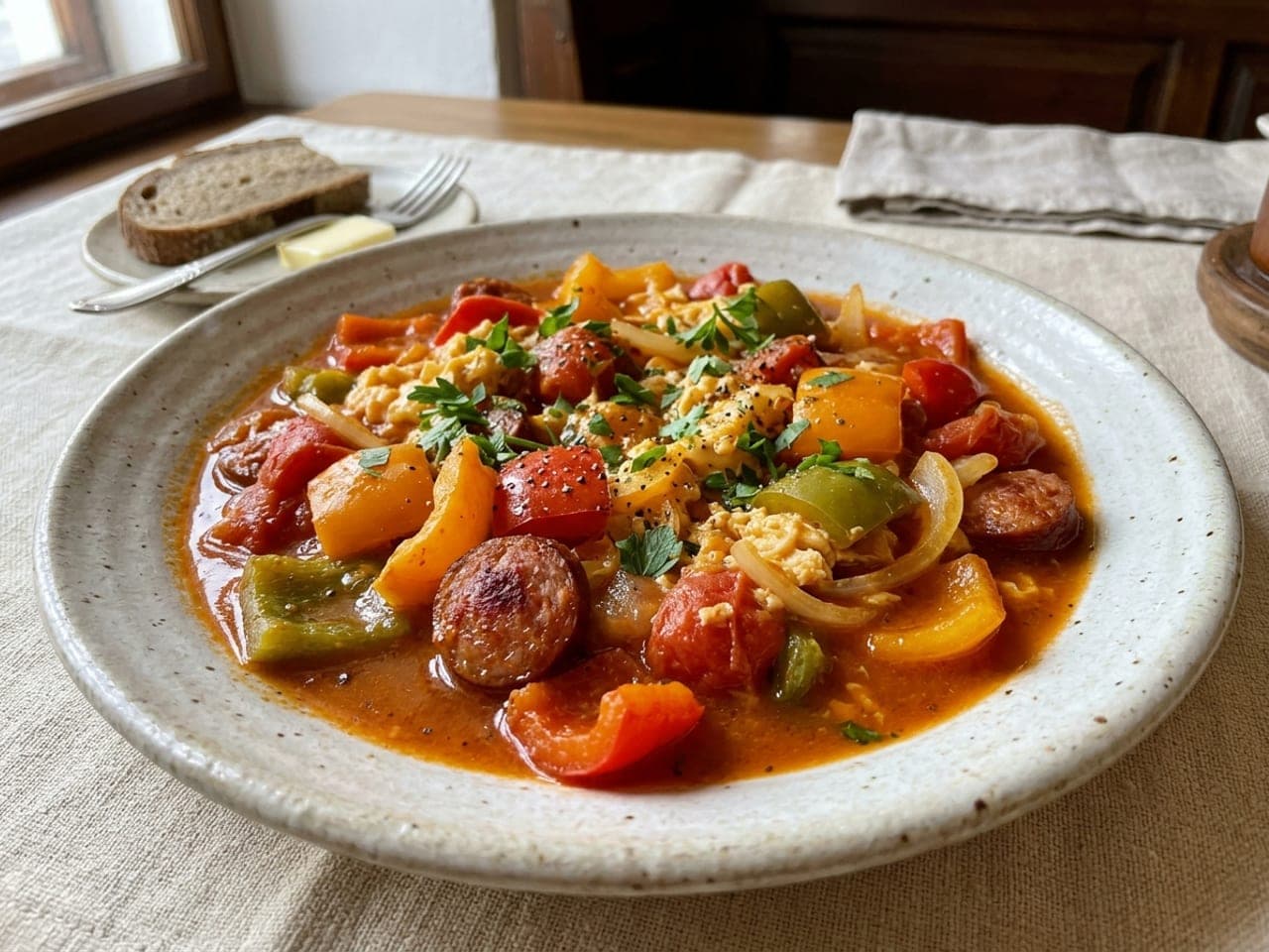 Lečo (pepper, tomato and onion stew)