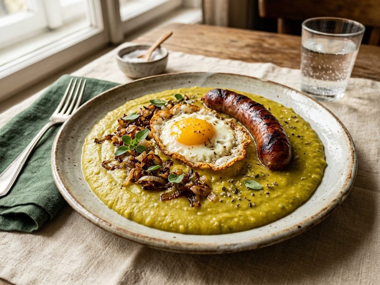 Pea purée