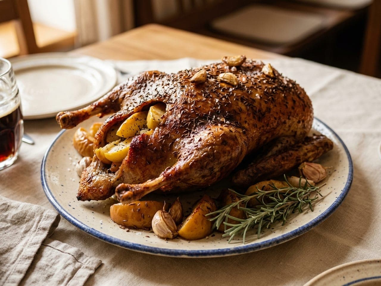 Roast goose