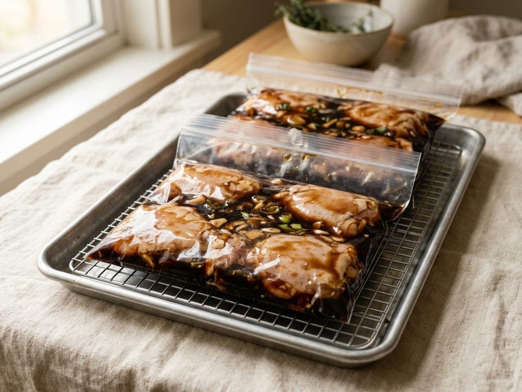 Teriyaki marinade — The bag, packed