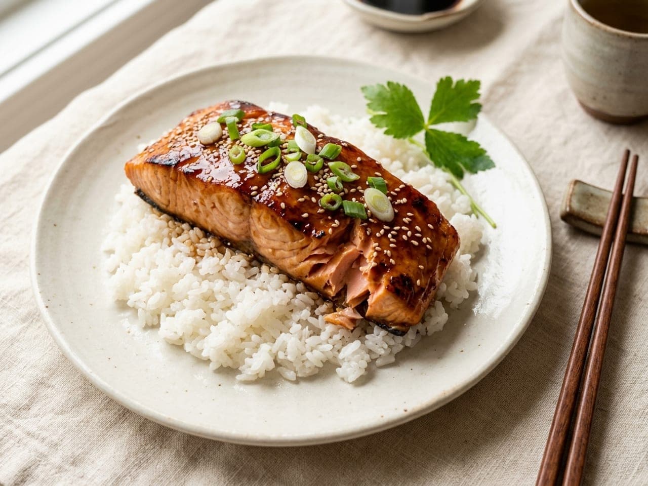 Teriyaki salmon